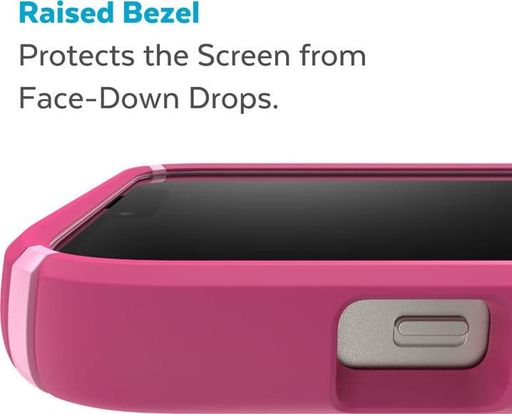 Speck Presidio2 Pro + MagSafe - Case for iPhone 15 Plus / 14 Plus with MICROBAN coating (Digitalpink / Blossompink / White) - 7