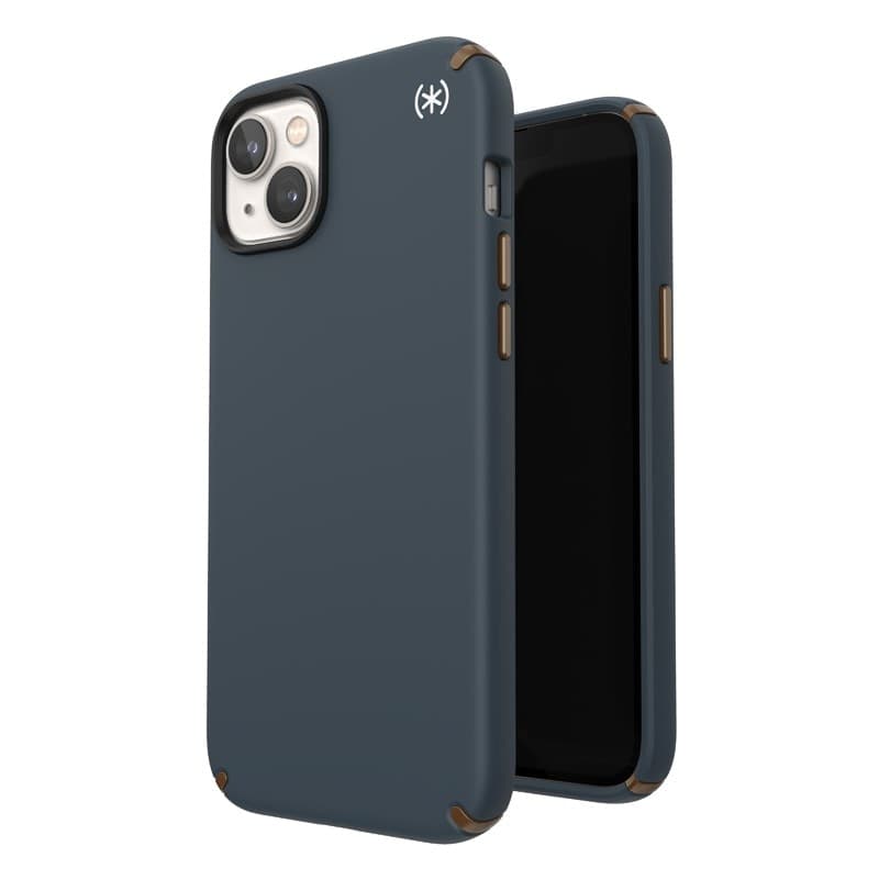 Speck Presidio2 Pro - Custodia antibatterica per iPhone 15 Plus / 14 Plus (Carbone / Bronzo freddo / Ardesia) - 11