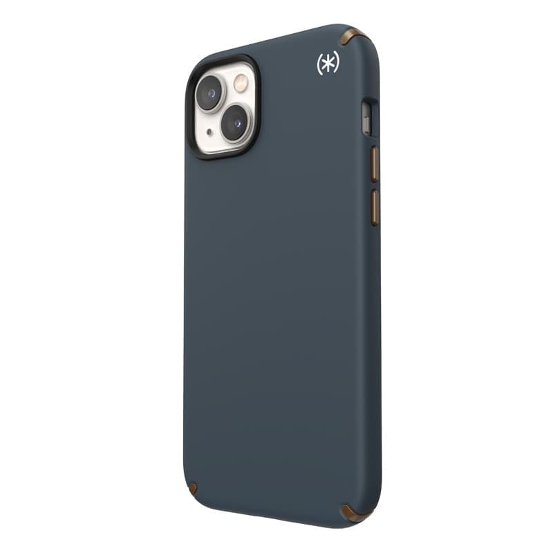 Speck Presidio2 Pro - Custodia antibatterica per iPhone 15 Plus / 14 Plus (Carbone / Bronzo freddo / Ardesia) - 12