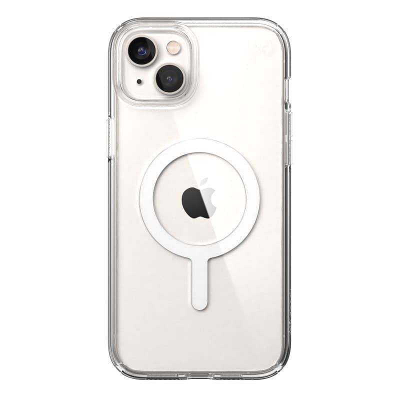 Speck Presidio Perfect-Clear + MagSafe - Custodia per iPhone 15 Plus / iPhone 14 Plus (trasparente) - 6