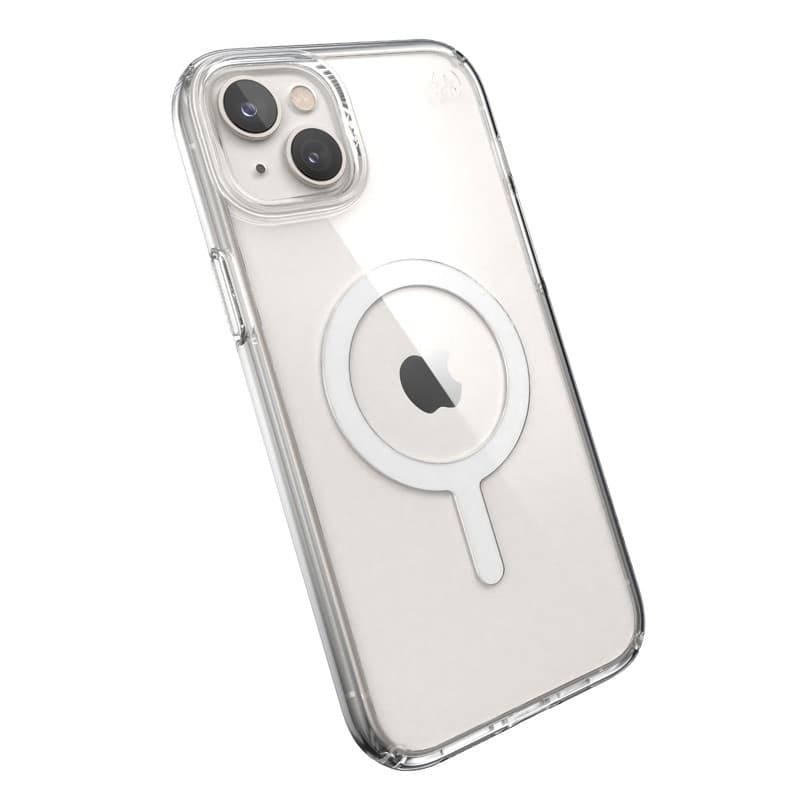 Speck Presidio Perfect-Clear + MagSafe - Custodia per iPhone 15 Plus / iPhone 14 Plus (trasparente) - 9