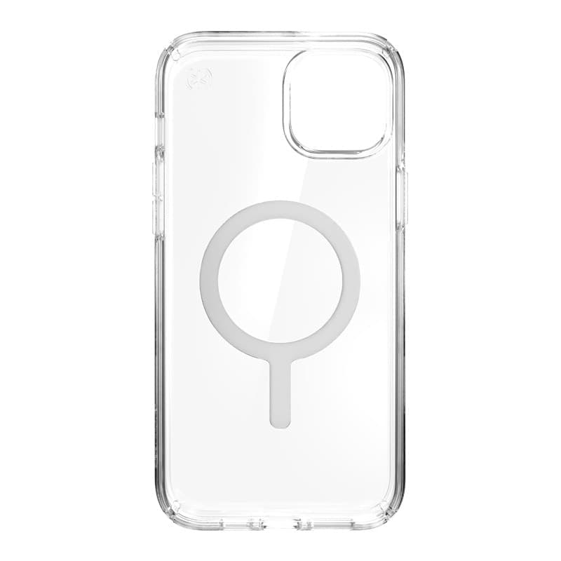 Speck Presidio Perfect-Clear + MagSafe - Custodia per iPhone 15 Plus / iPhone 14 Plus (trasparente) - 10