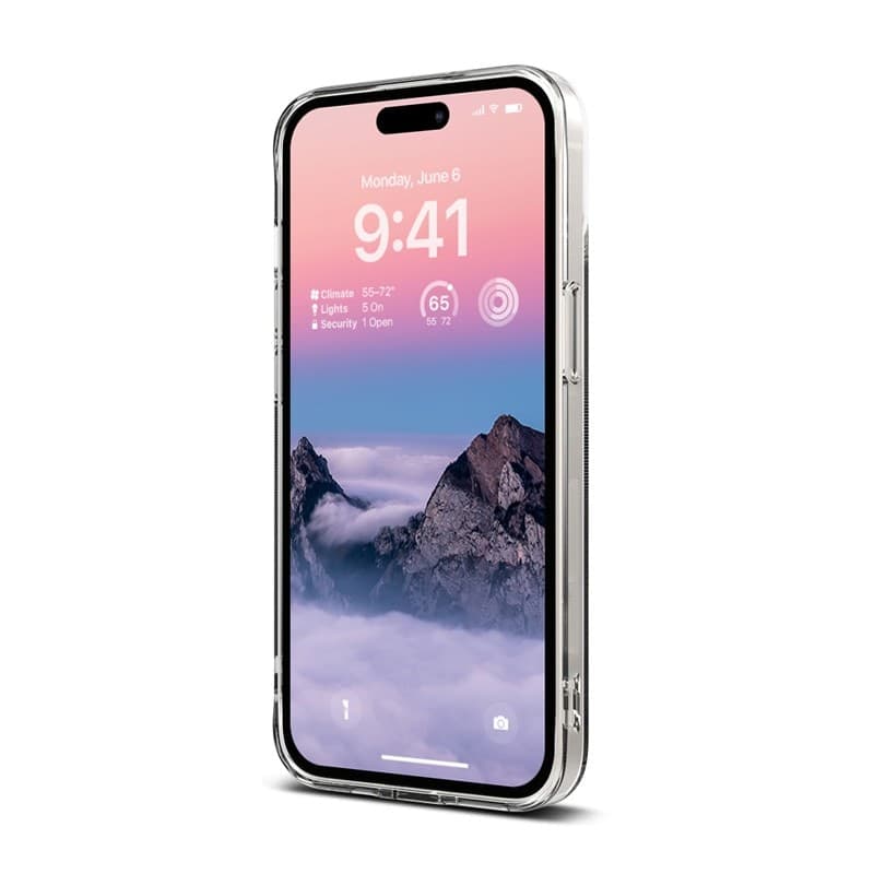 Crong Crystal Slim Cover - Custodia per iPhone 14 Plus (trasparente) - 6