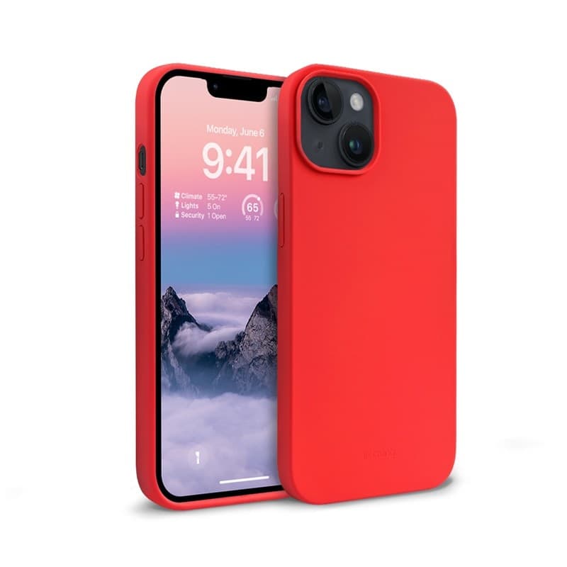 Crong Color Cover - Custodia per iPhone 14 Plus (Rosso) - 8
