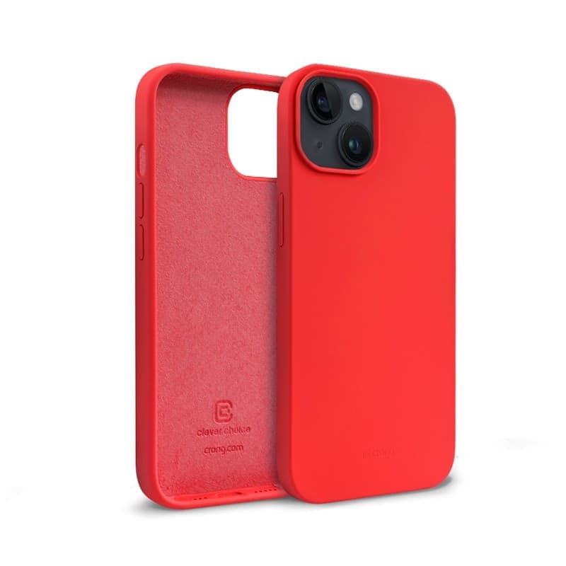 Crong Color Cover - Custodia per iPhone 14 Plus (Rosso) - 9
