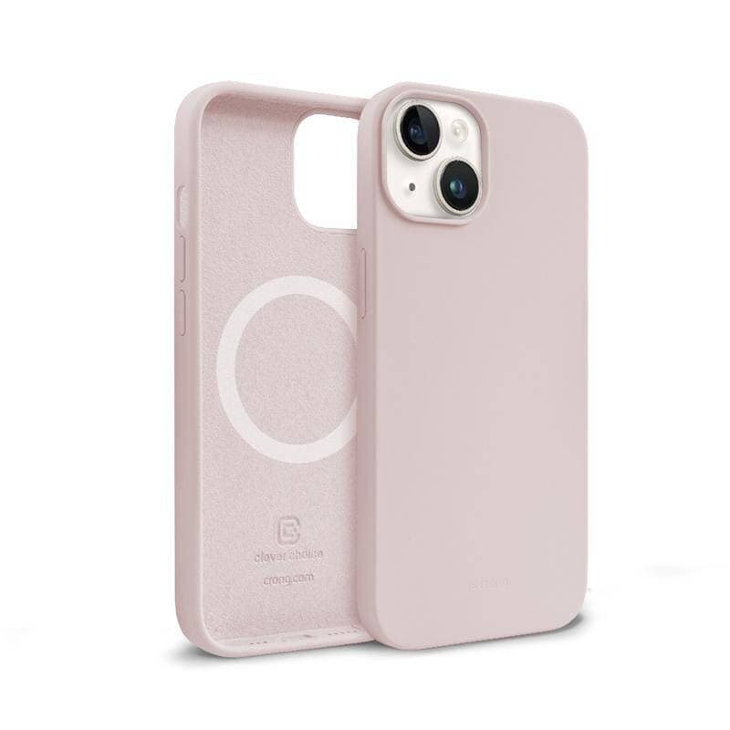 Crong Color Cover Magnetic - Custodia MagSafe per iPhone 14 / iPhone 13 (rosa sabbia) - 6