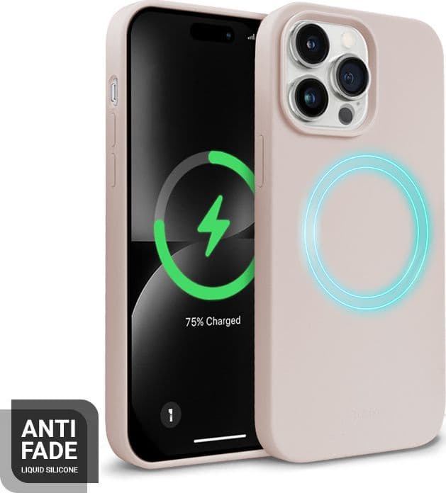Crong Color Cover Magnetic Case for iPhone 14 Pro (Sand Pink) - 2