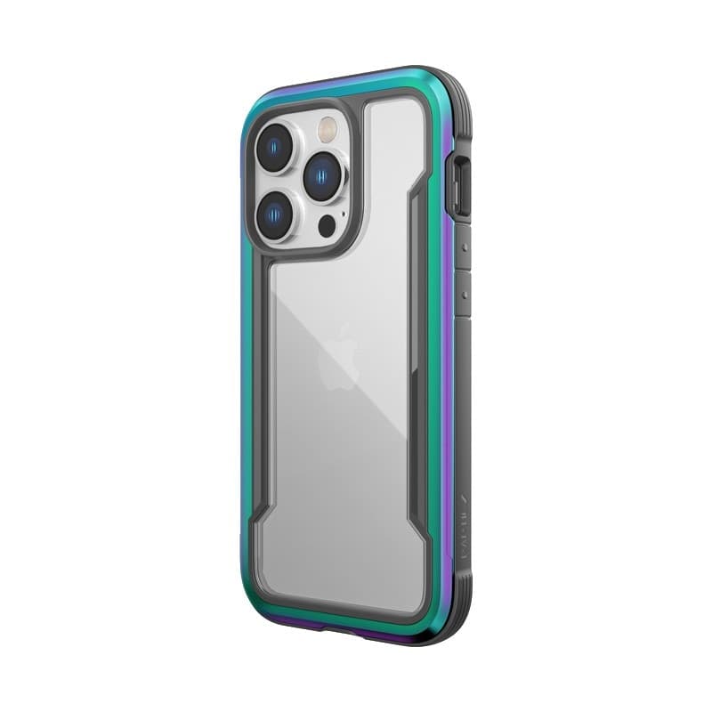 X-Doria Raptic Shield - Aluminum Case for iPhone 14 Pro (Drop-Tested 3m) (Iridescent) - 11