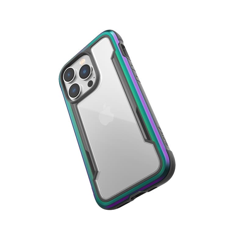 X-Doria Raptic Shield - Aluminum Case for iPhone 14 Pro (Drop-Tested 3m) (Iridescent) - 4