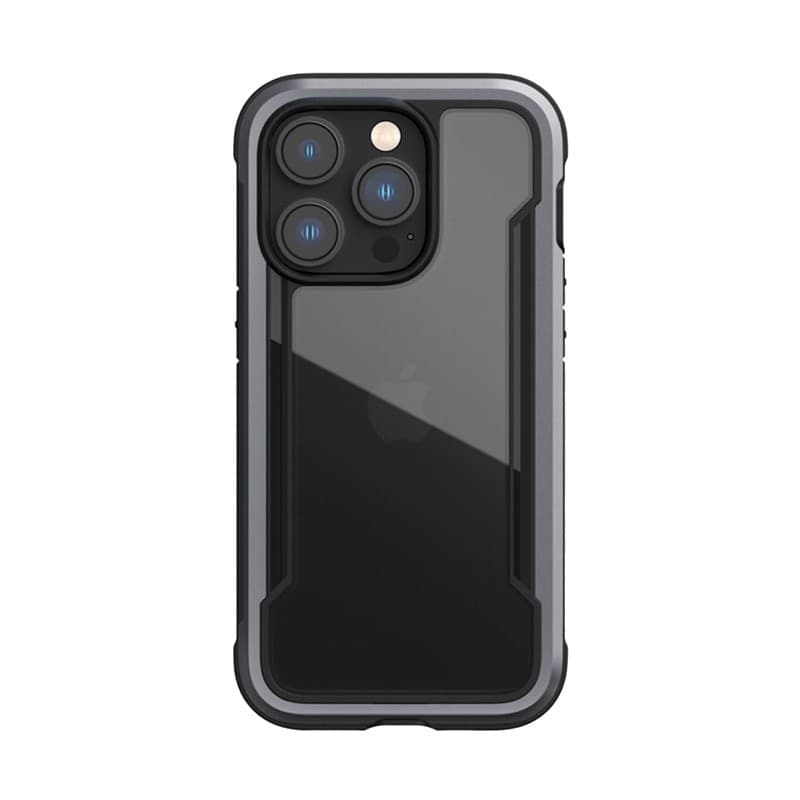 X-Doria Raptic Shield - Aluminum Case for iPhone 14 Pro (Drop-Tested 3m) (Black) - 18