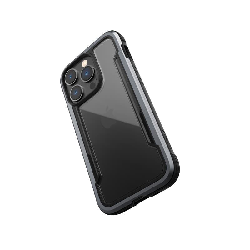 X-Doria Raptic Shield - Aluminum Case for iPhone 14 Pro (Drop-Tested 3m) (Black) - 4