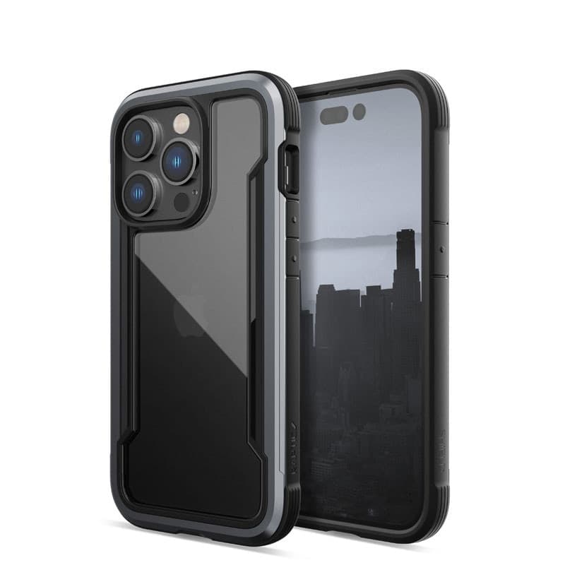 X-Doria Raptic Shield - Aluminum Case for iPhone 14 Pro (Drop-Tested 3m) (Black) - 5
