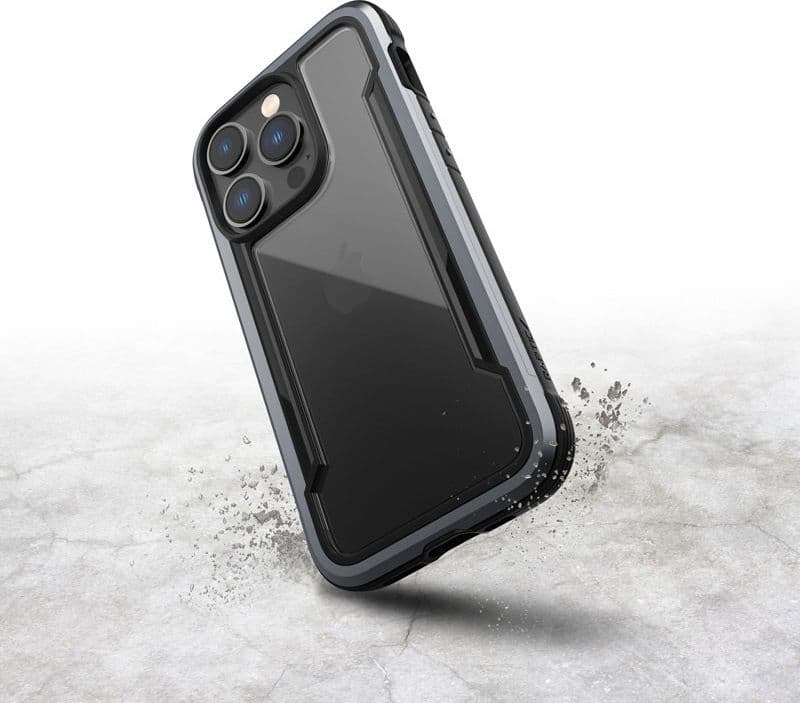 X-Doria Raptic Shield - Aluminum Case for iPhone 14 Pro (Drop-Tested 3m) (Black) - 10