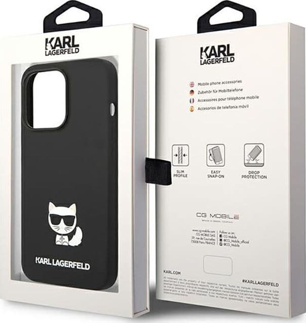 Karl Lagerfeld Choupette Body - Case for iPhone 14 Pro (Black) - 16