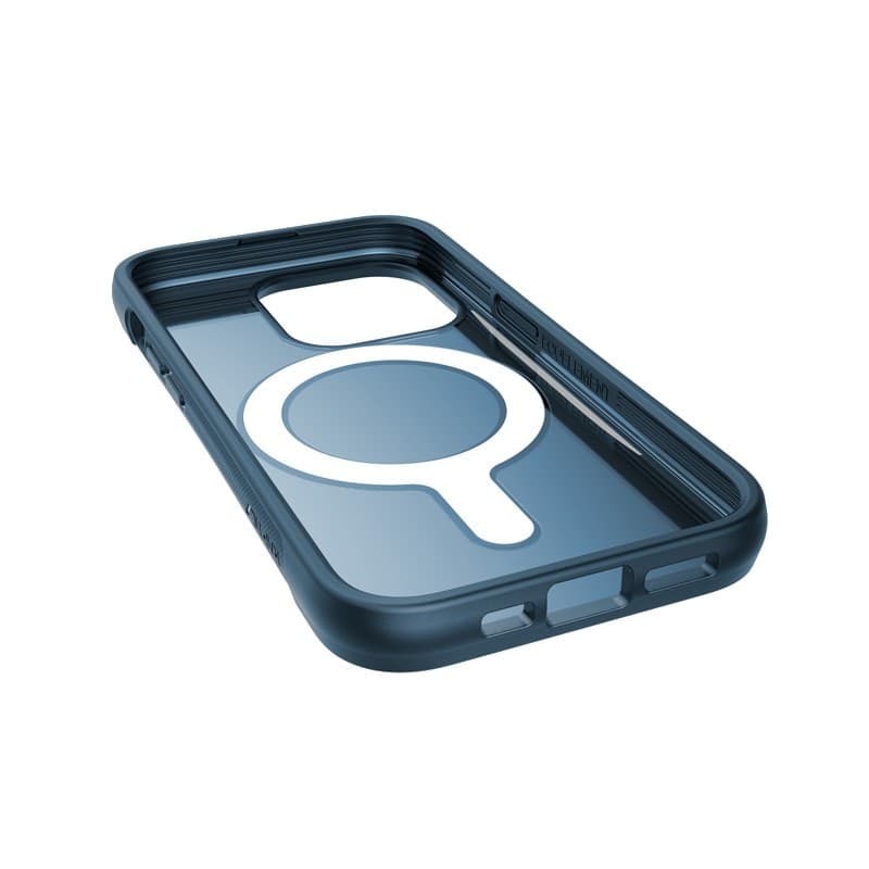 X-Doria Raptic Clutch MagSafe - Biodegradable case for iPhone 14 Pro (Drop-Tested 3m) (Marine Blue) - 11