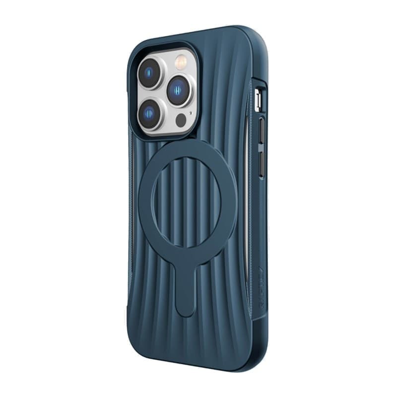 X-Doria Raptic Clutch MagSafe - Biodegradable case for iPhone 14 Pro (Drop-Tested 3m) (Marine Blue) - 10