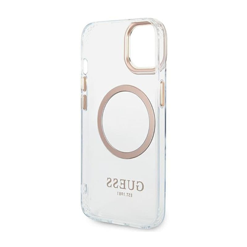 Guess Metal Outline MagSafe - Case for iPhone 14 Plus (Clear) - 7
