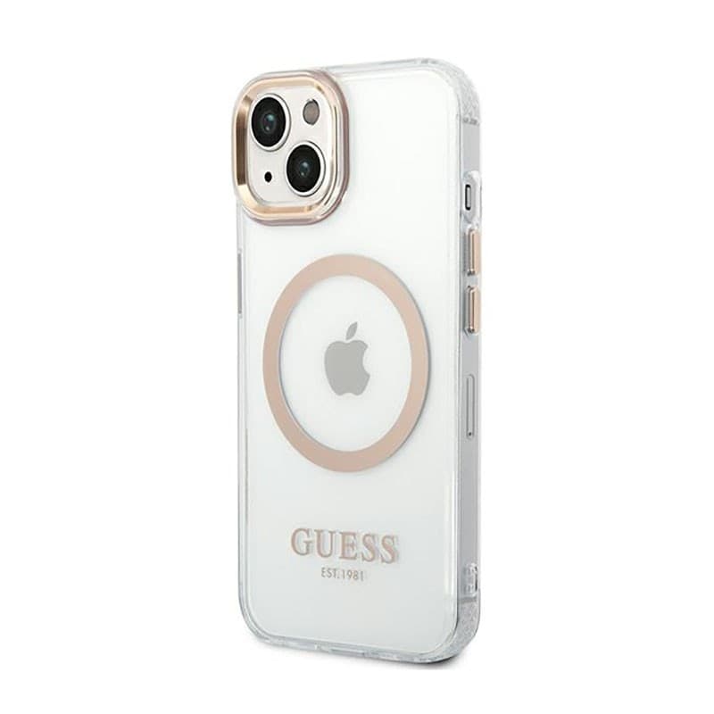 Guess Metal Outline MagSafe - Case for iPhone 14 Plus (Clear) - 10