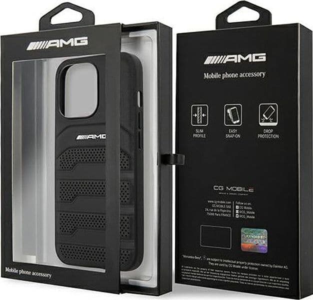 AMG Debossed Lines - Case for iPhone 14 Pro Max (Black) - 8