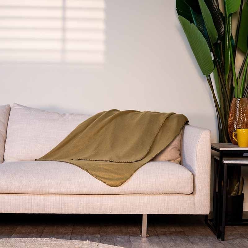 Fleece blanket 170x130 (Green) - 9