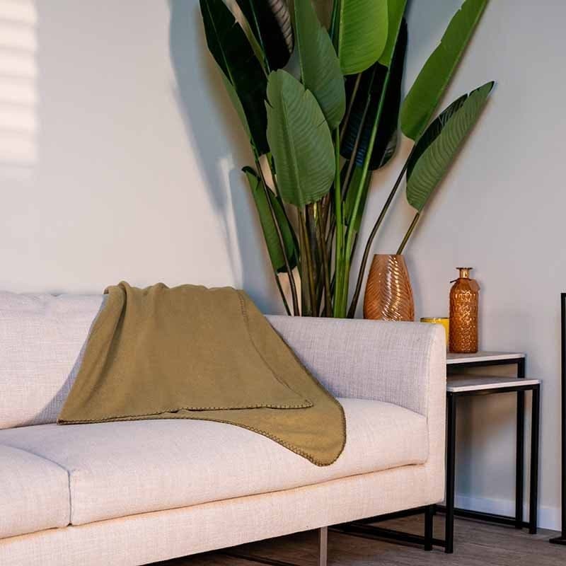 Fleece blanket 170x130 (Green) - 10