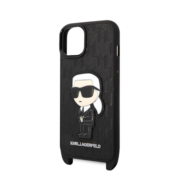 Karl Lagerfeld NFT Monogram Ikonik Patch - Case for iPhone 14 (Black) - 11