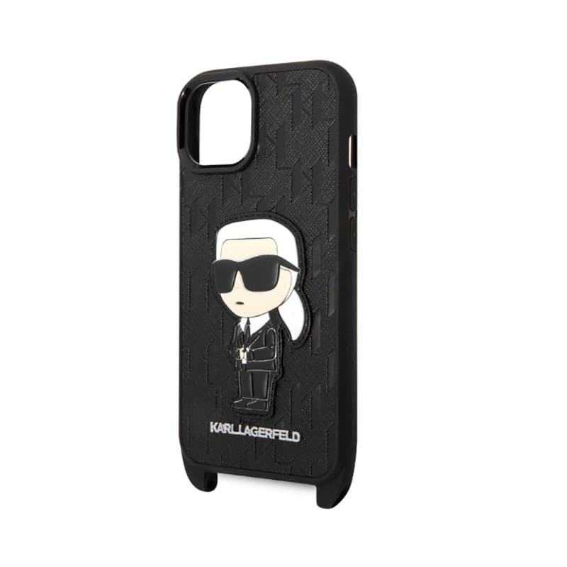 Karl Lagerfeld NFT Monogram Ikonik Patch - Case for iPhone 14 (Black) - 5