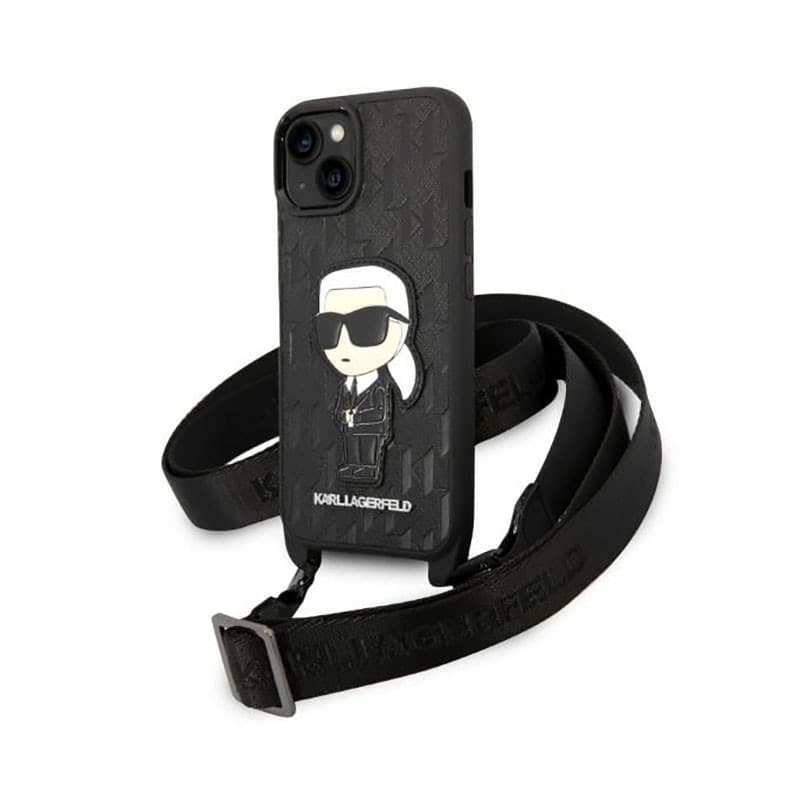 Karl Lagerfeld NFT Monogram Ikonik Patch - Case for iPhone 14 (Black) - 7