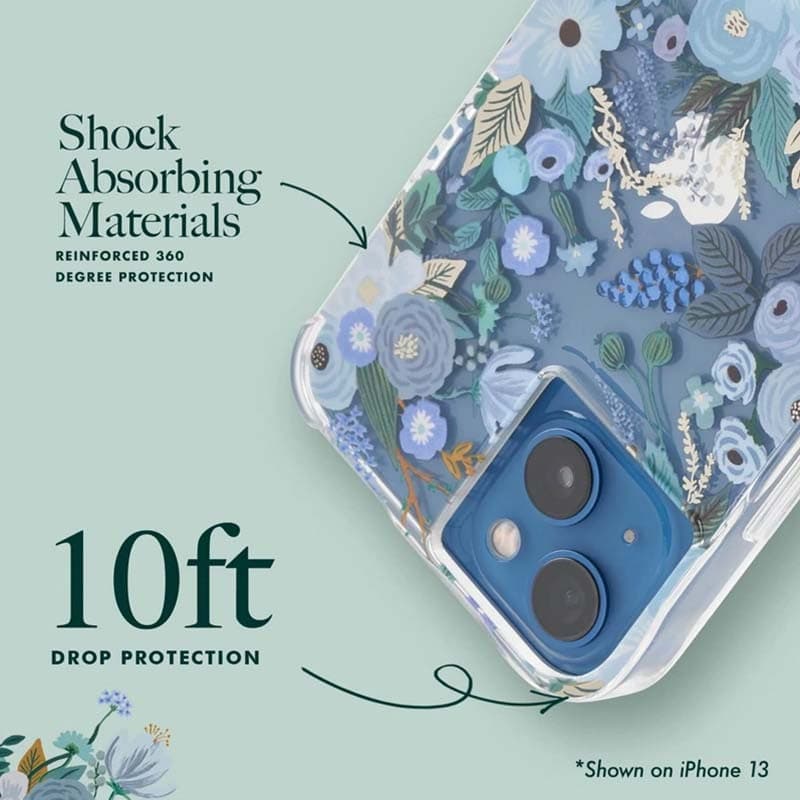 Rifle Paper Clear - Case for iPhone 14 Plus (Garden Party Blue) - 5