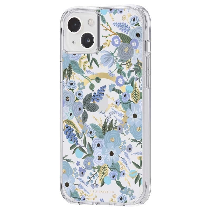 Rifle Paper Clear MagSafe - Case for iPhone 14 Plus (Garden Party Blue) - 11