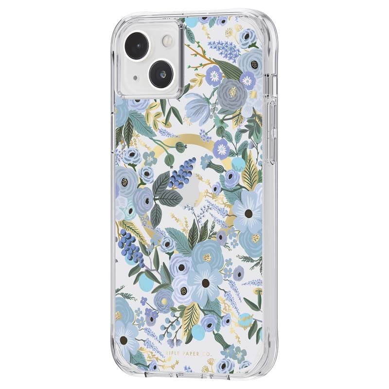 Rifle Paper Clear MagSafe - Case for iPhone 14 Plus (Garden Party Blue) - 3