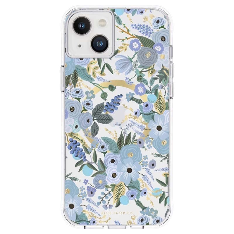 Rifle Paper Clear MagSafe - Case for iPhone 14 Plus (Garden Party Blue) - 9