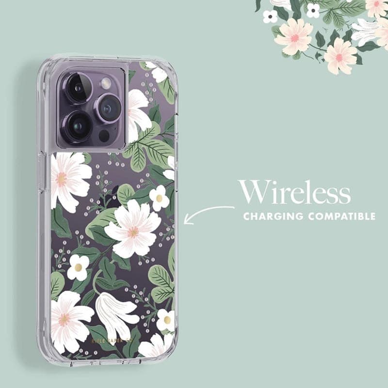 Rifle Paper Clear - Case for iPhone 14 Pro (Willow) - 14