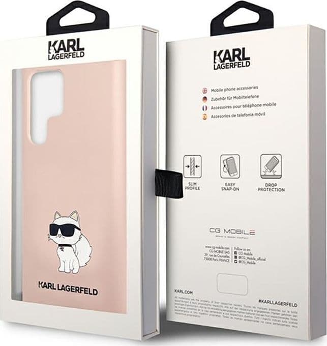 Karl Lagerfeld Silicone NFT Choupette - Case for Samsung Galaxy S23 Ultra (Pink) - 16