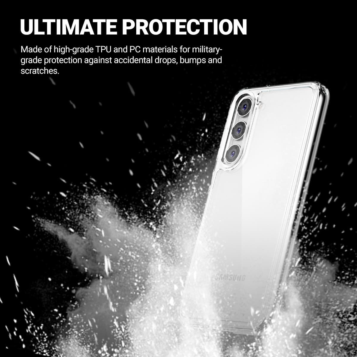 Crong Crystal Shield Cover - Custodia per Samsung Galaxy S23 (trasparente) - 2