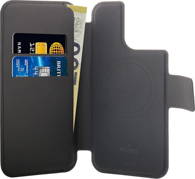 PURO Folio MagSafe Case - Case 2in1 for iPhone 14 Pro / 13 Pro (Black) - 7