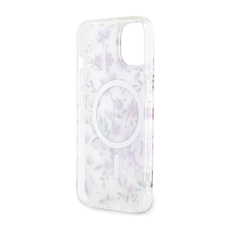 Guess Flower MagSafe - Case for iPhone 14 (Transparent) - 7