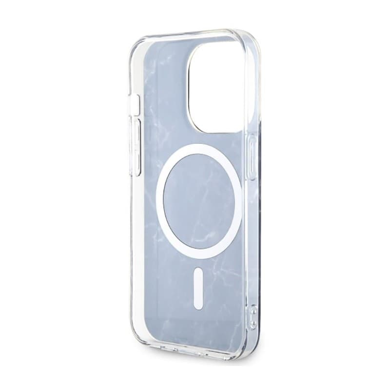 Guess Marble MagSafe - Case for iPhone 14 Pro (Black) - 15