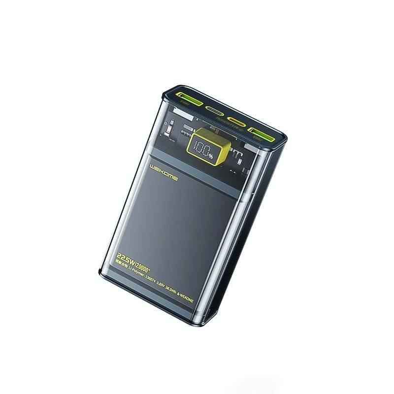 WEKOME WP-321 Vanguard Series - Power bank 20000 mAh Super Charging PD 20W + QC 22.5W (Black / Transparent) - 11