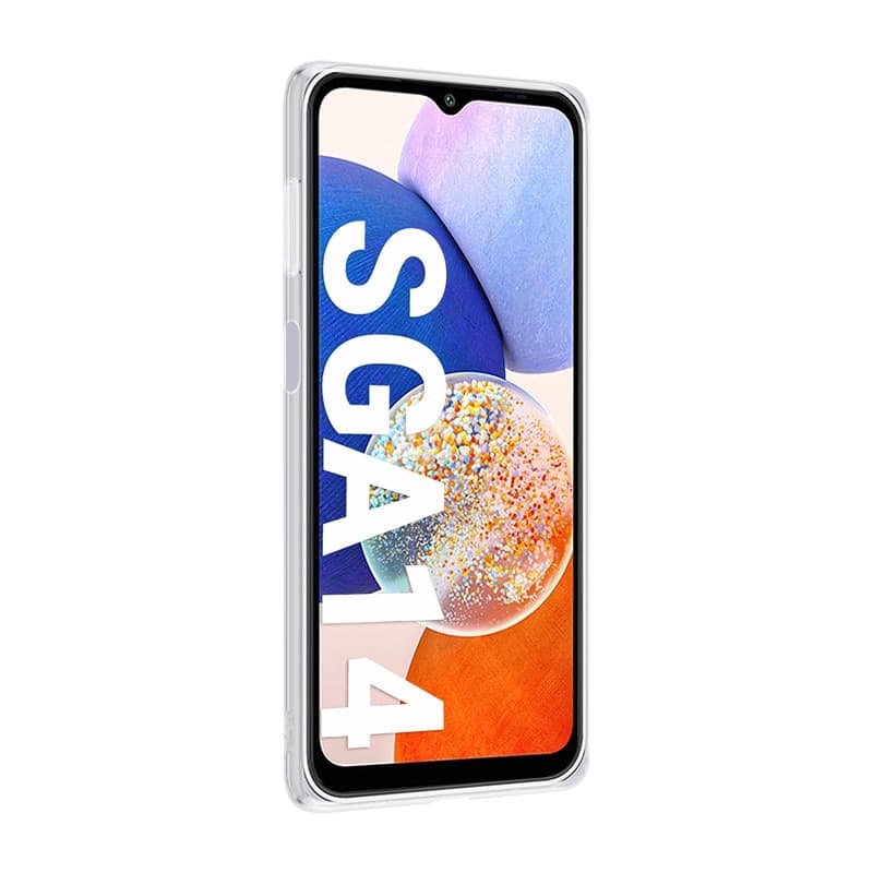Crong Crystal Slim Cover - Custodia per Samsung Galaxy A14 5G (Trasparente) - 5