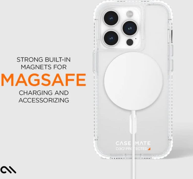 Case-Mate Ultra Tough plus D3O MagSafe - iPhone 15 Pro Case (Clear) - 9