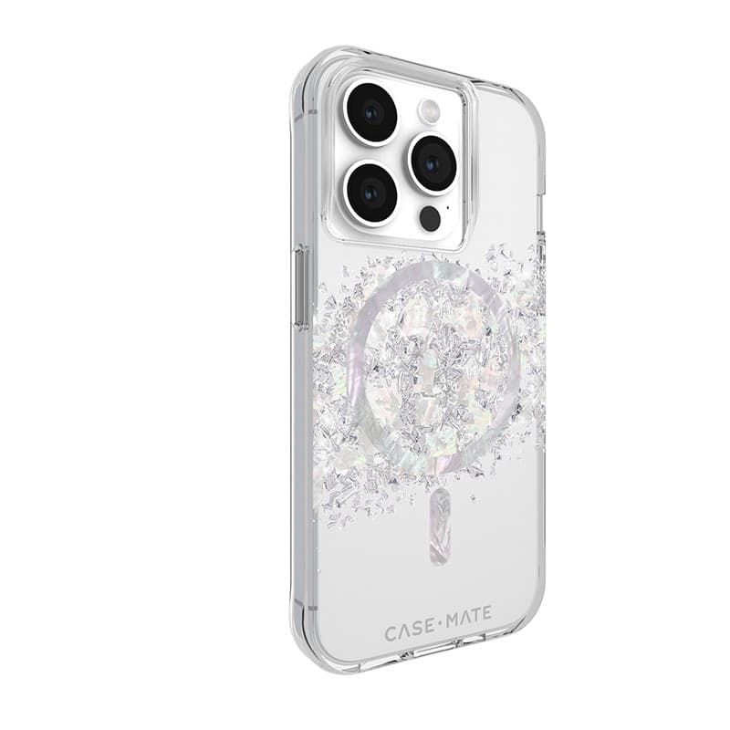 Case-Mate Karat MagSafe - iPhone 15 Pro Case with Mother of Pearl (A Touch of Pearl) - 2