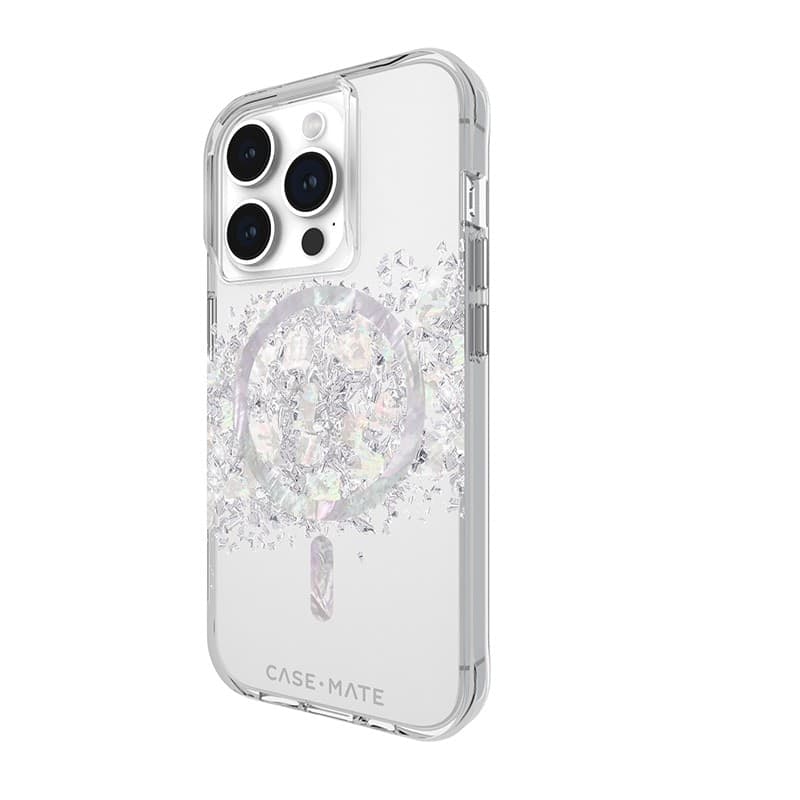 Case-Mate Karat MagSafe - iPhone 15 Pro Case with Mother of Pearl (A Touch of Pearl) - 11