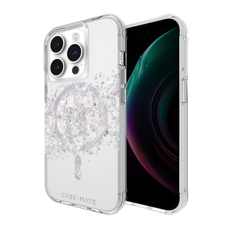 Case-Mate Karat MagSafe - iPhone 15 Pro Case with Mother of Pearl (A Touch of Pearl) - 13
