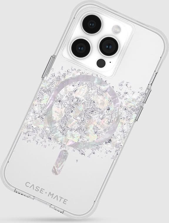 Case-Mate Karat MagSafe - iPhone 15 Pro Case with Mother of Pearl (A Touch of Pearl) - 16
