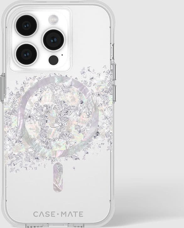 Case-Mate Karat MagSafe - iPhone 15 Pro Case with Mother of Pearl (A Touch of Pearl) - 6