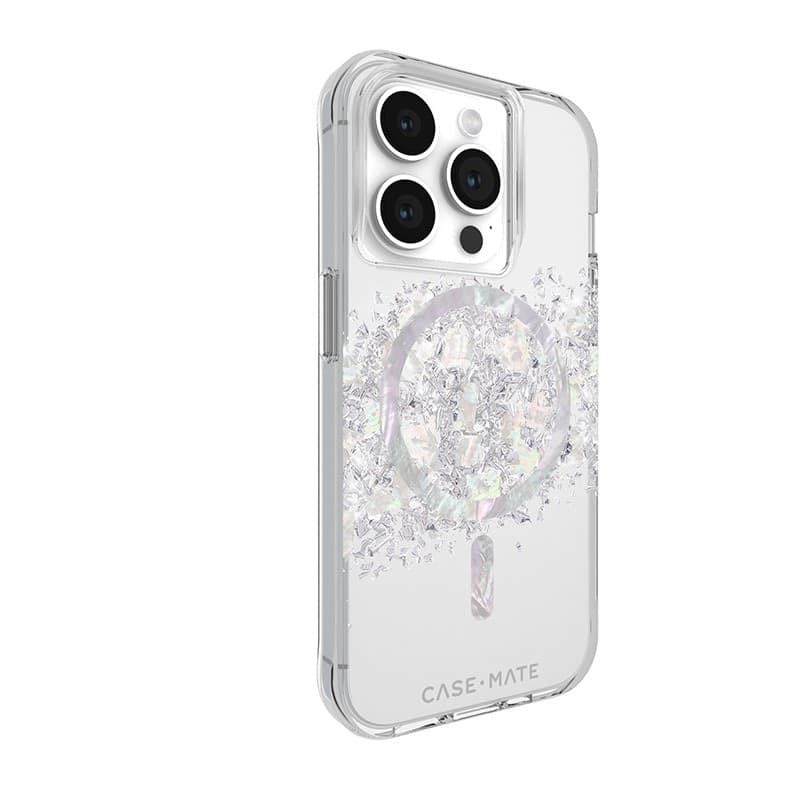 Case-Mate Karat MagSafe - iPhone 15 Pro Case with Mother of Pearl (A Touch of Pearl) - 10