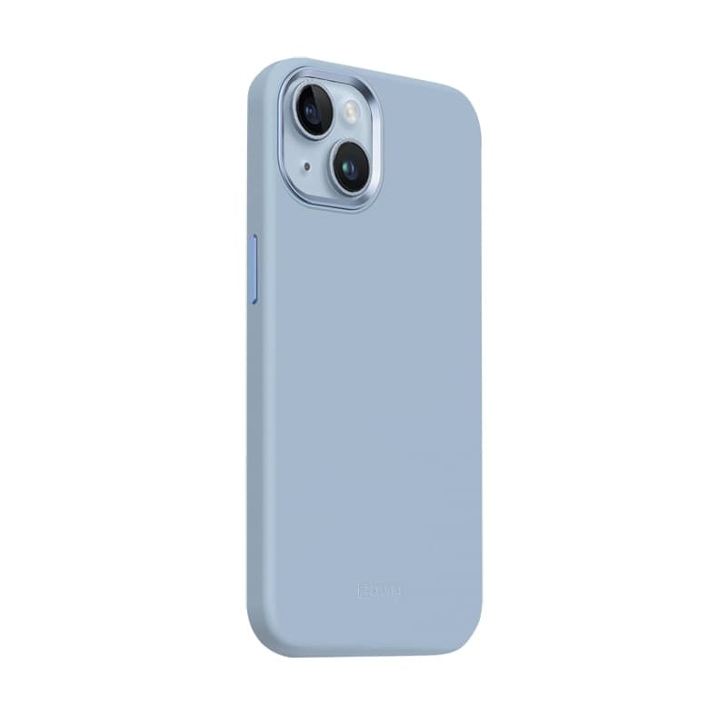 Crong Color Cover LUX Magnetic - Custodia MagSafe per iPhone 15 Plus (Blu) - 4