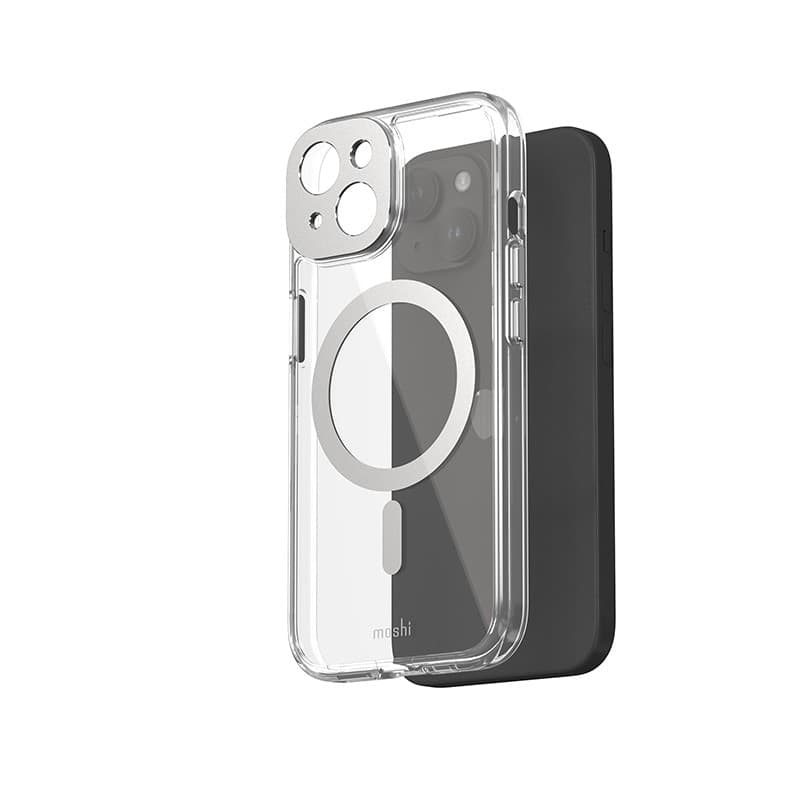 Moshi iGlaze MagSafe - Case for iPhone 15 (Luna Silver) - 8