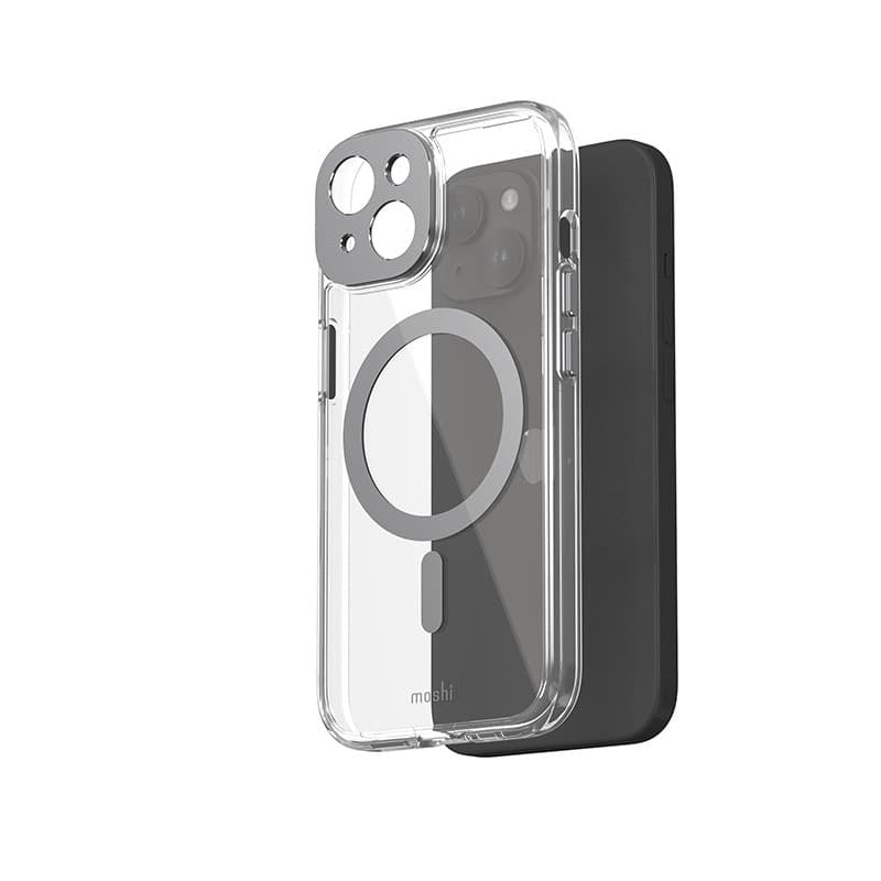 Moshi iGlaze MagSafe - Case for iPhone 15 (Meteorite Gray) - 11